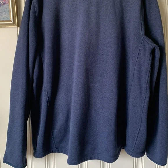 LL Bean Sweater Fleece Blue Size XXL Tall - Picture 8 of 9